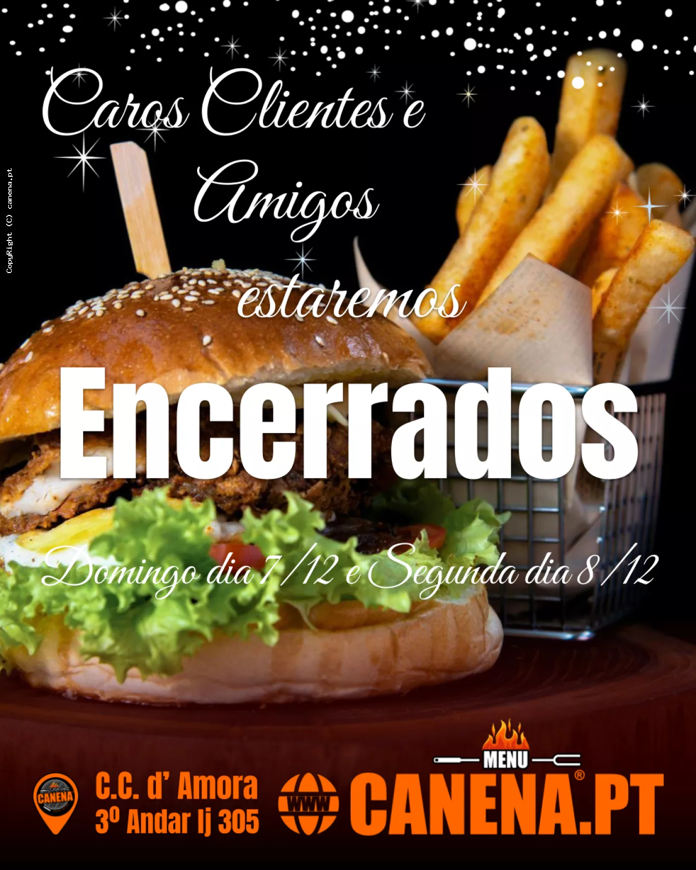 Aviso de Encerramento: Dia 07/12/2025 e 08/12/2025